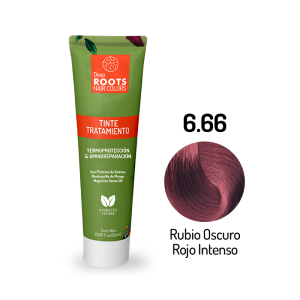 Tinte Tratamiento Rubio Oscuro Rojo Intenso 6.66