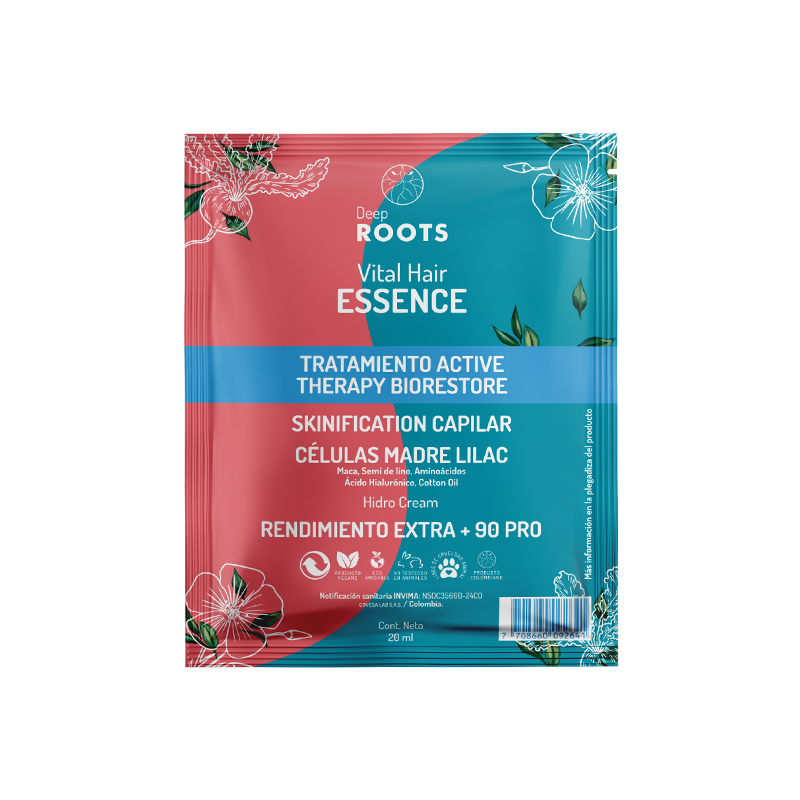 Sachet Dual Ampolleta SHELL PLEX REPAIR 20 mL + Tratamiento Active Therapy Biorestore 20 mL - Imagen 2