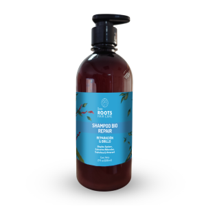 Shampoo Bio 500 ml DEEP ROOTS de la línea Hair Repair, Además de reparar el cabello dañado, emplea los principios de la Tecnología Bioplex para evitar la aparición de frizz y puntas abiertas