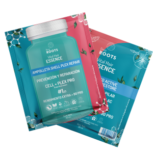 Sachet Dual Ampolleta SHELL PLEX REPAIR 20 mL + Tratamiento Active Therapy Biorestore 20 mL
